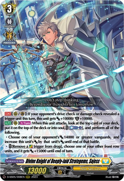 Divine Knight of Deeply-laid Strategems, Sajess (D-SS05/008EN) [D-SS05: Festival Booster 2023] | Pegasus Games WI