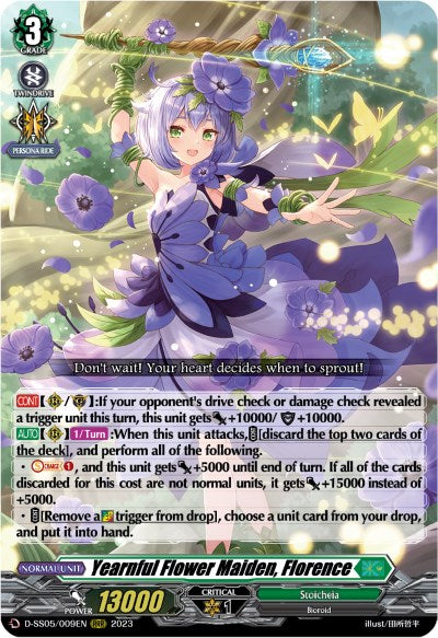 Yearnful Flower Maiden, Florence (D-SS05/009EN) [D-SS05: Festival Booster 2023] | Pegasus Games WI