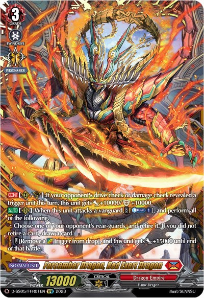 Forcember Dragon, Red Exert Dragon (D-SS05/FFR01EN) [D-SS05: Festival Booster 2023] | Pegasus Games WI