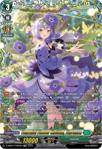 Yearnful Flower Maiden, Florence (D-SS05/FFR05EN) [D-SS05: Festival Booster 2023] | Pegasus Games WI