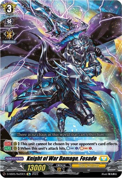 Knight of War Damage, Fosado (D-SS05/Re20EN) [D-SS05: Festival Booster 2023] | Pegasus Games WI