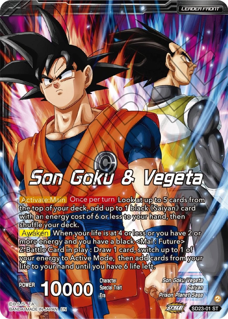 Son Goku & Vegeta // SSB Vegito, Shining Warrior (SD23-01) [Critical Blow] | Pegasus Games WI