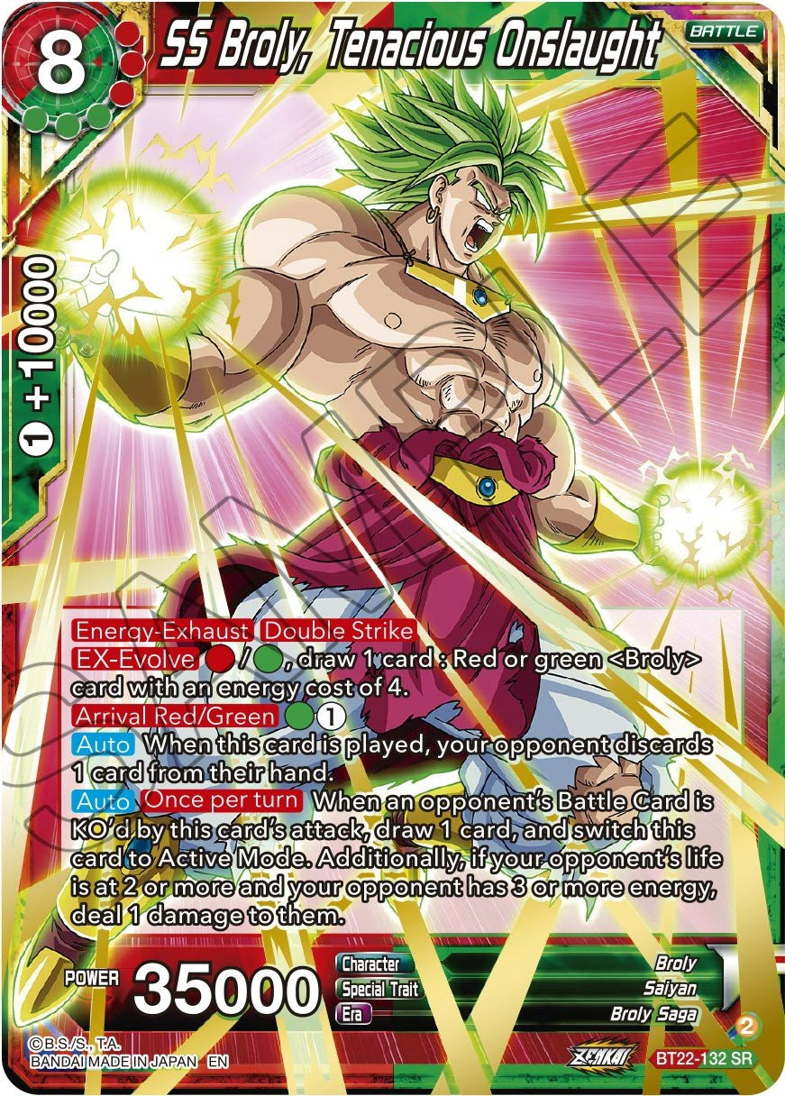 SS Broly, Tenacious Onslaught (BT22-132) [Critical Blow] | Pegasus Games WI