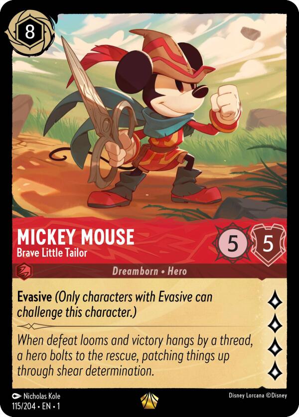 Mickey Mouse - Brave Little Tailor (115/204) [The First Chapter] | Pegasus Games WI