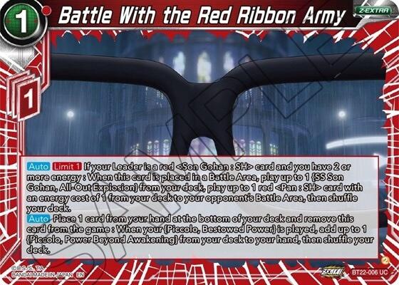 Battle With the Red Ribbon Army (BT22-006) [Critical Blow] | Pegasus Games WI