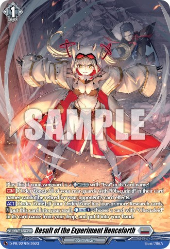 Result of the Experiment Henceforth (D-PR/227EN 2023) [D Promo Cards] | Pegasus Games WI