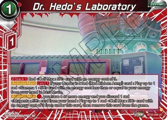 Dr. Hedo's Laboratory (BT22-008) [Critical Blow] | Pegasus Games WI