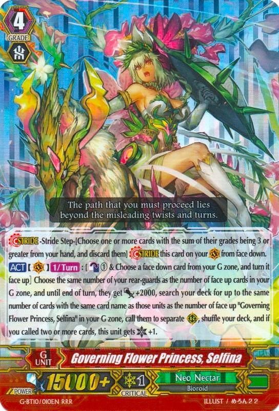 Governing Flower Princess, Selfina (G-BT10/010EN) [Raging Clash of the Blade Fangs] | Pegasus Games WI