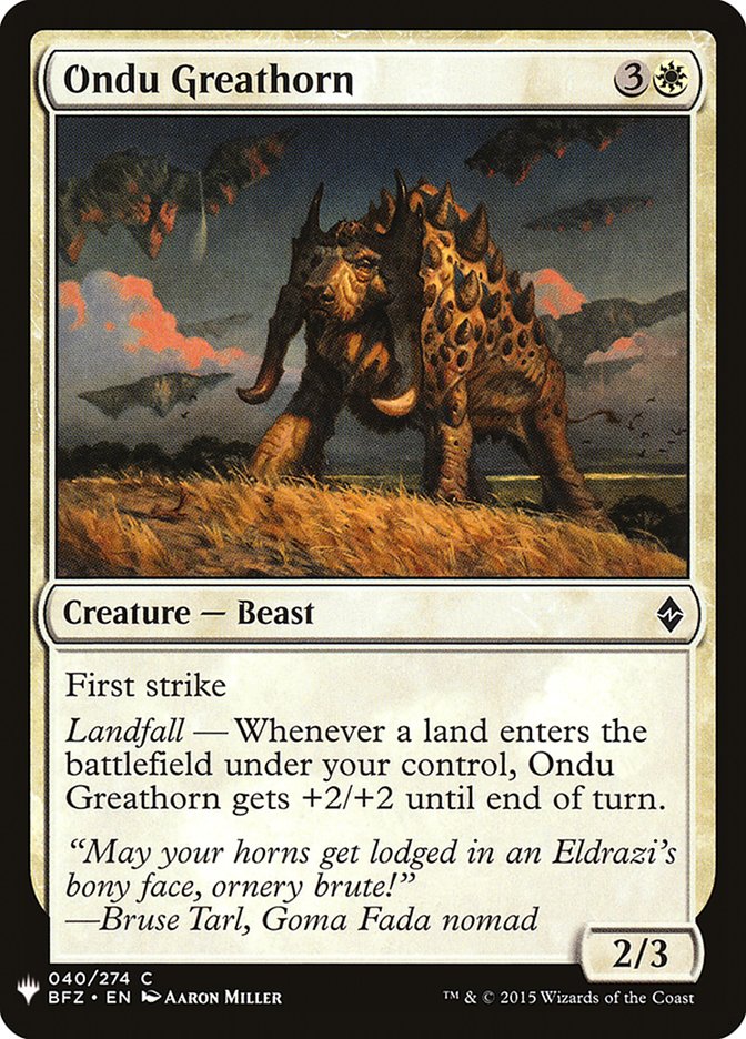 Ondu Greathorn [Mystery Booster] | Pegasus Games WI