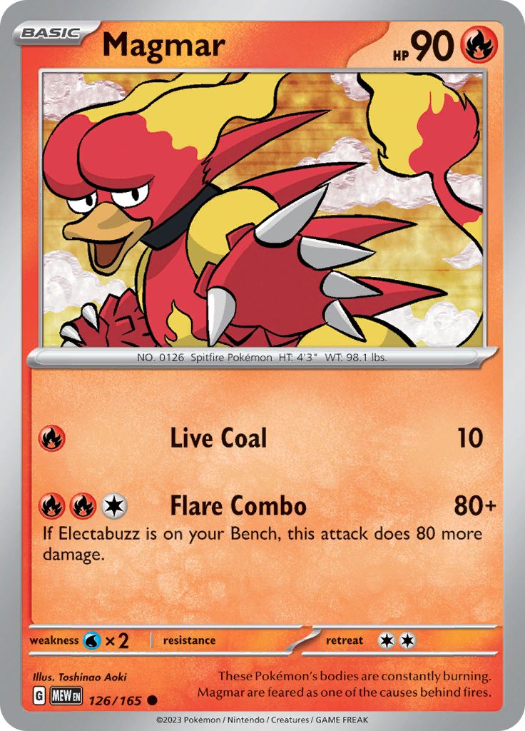 Magmar (126/165) [Scarlet & Violet 151] | Pegasus Games WI