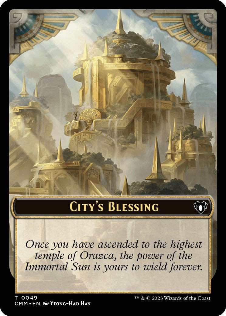 City's Blessing // Dragon Egg Double-Sided Token [Commander Masters Tokens] | Pegasus Games WI