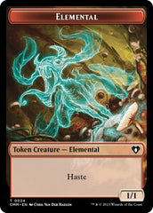 Elemental (0024) // Spider Double-Sided Token [Commander Masters Tokens] | Pegasus Games WI
