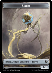 Servo // Construct (0041) Double-Sided Token [Commander Masters Tokens] | Pegasus Games WI