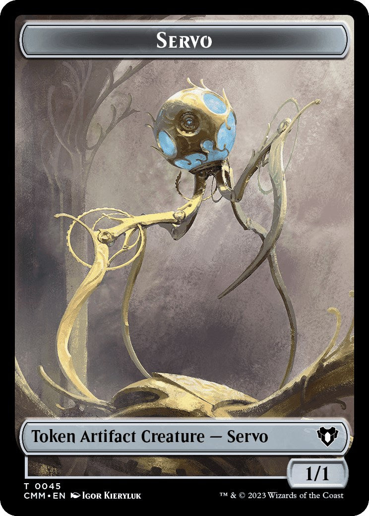 Servo // Thrull Double-Sided Token [Commander Masters Tokens] | Pegasus Games WI