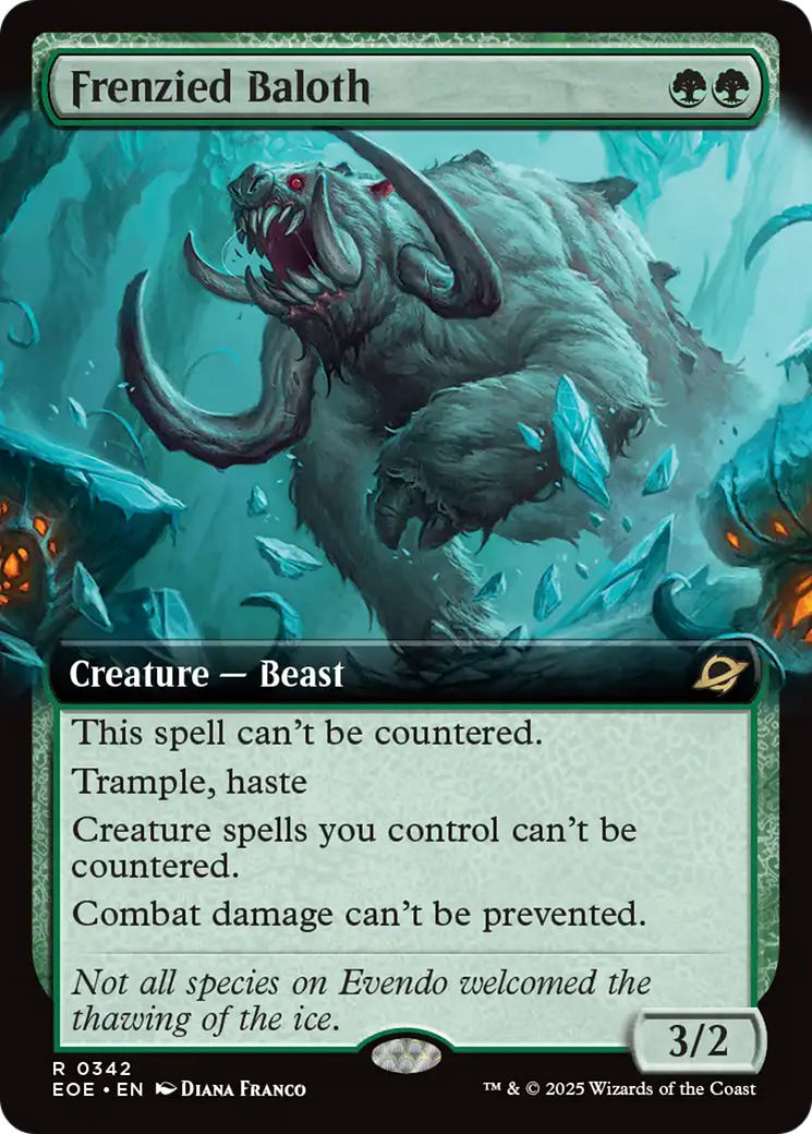 Frenzied Baloth (Extended Art) [Edge of Eternities] | Pegasus Games WI