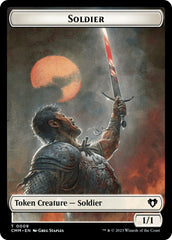 Soldier // Dragon (0020) Double-Sided Token [Commander Masters Tokens] | Pegasus Games WI