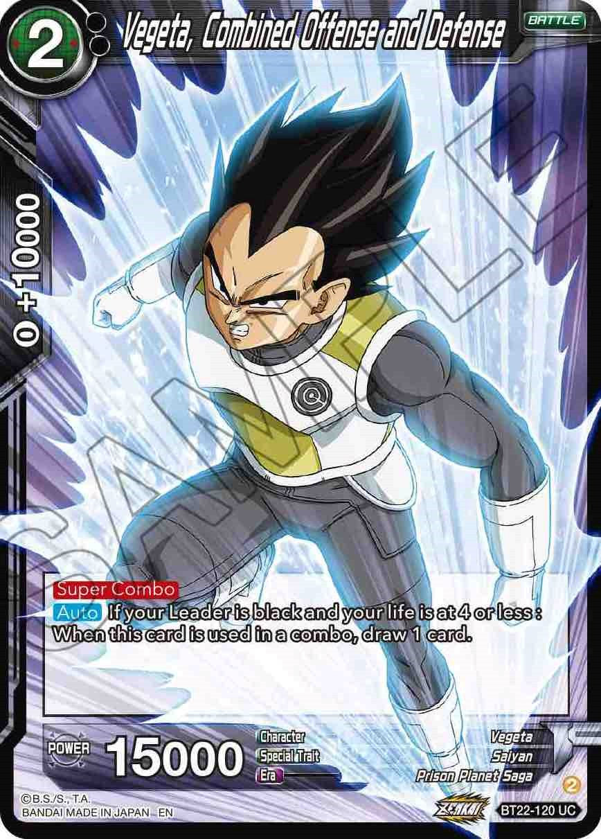 Vegeta, Combined Offense and Defense (BT22-120) [Critical Blow] | Pegasus Games WI