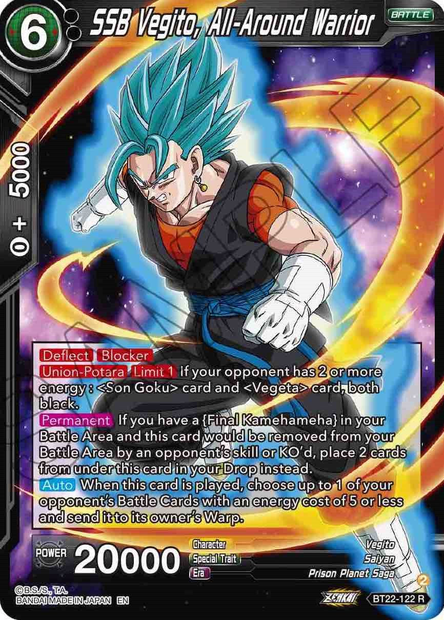 SSB Vegito, All-Around Warrior (BT22-122) [Critical Blow] | Pegasus Games WI