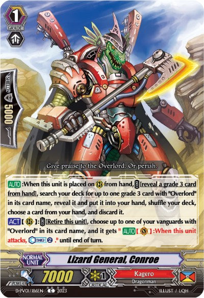 Lizard General, Conroe (D-PV01/186EN) [D-PV01: History Collection] | Pegasus Games WI