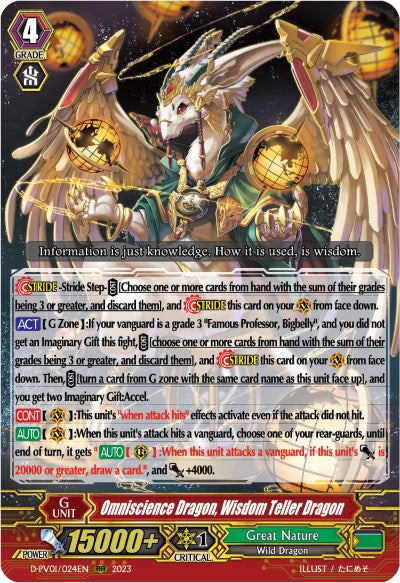 Omniscience Dragon, Wisdom Teller Dragon (D-PV01/024EN) [D-PV01: History Collection] | Pegasus Games WI