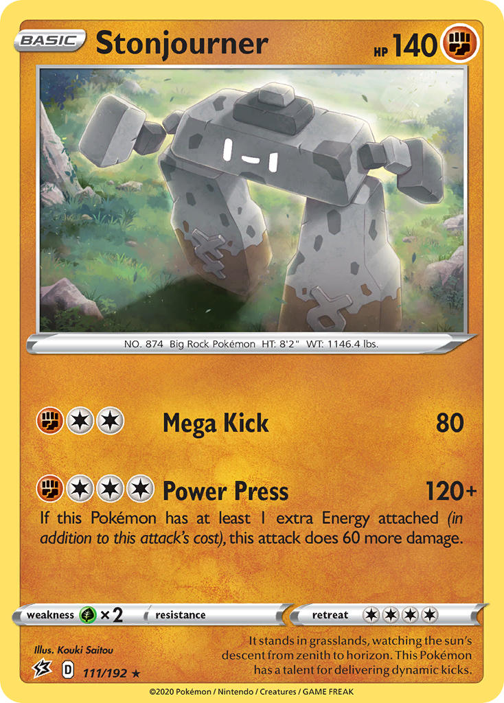 Stonjourner (111/192) (Theme Deck Exclusive) [Sword & Shield: Rebel Clash] | Pegasus Games WI