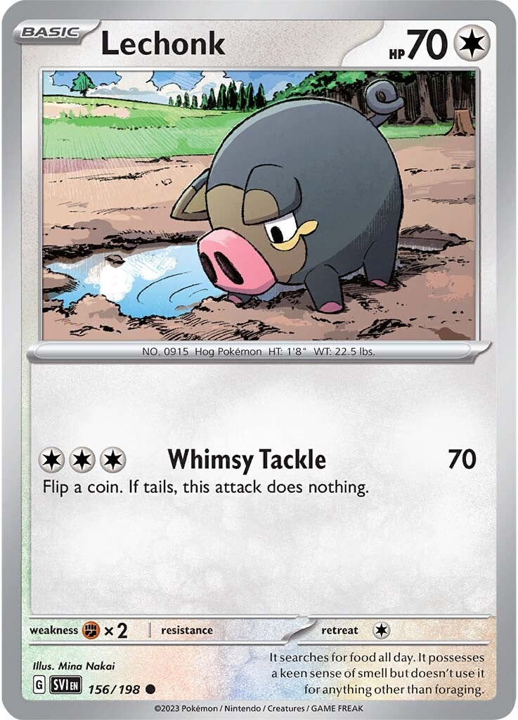 Lechonk (156/198) [Scarlet & Violet: Base Set] | Pegasus Games WI