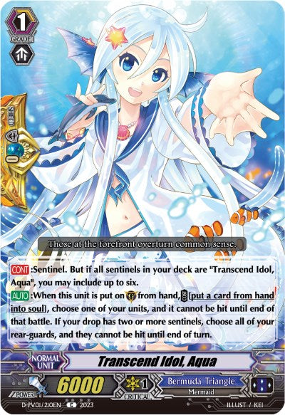 Transcend Idol, Aqua (D-PV01/210EN) [D-PV01: History Collection] | Pegasus Games WI