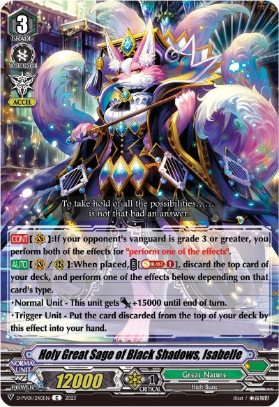 Holy Great Sage of Black Shadows, Isabelle (D-PV01/240EN) [D-PV01: History Collection] | Pegasus Games WI