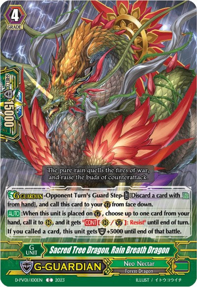 Sacred Tree Dragon, Rain Breath Dragon (D-PV01/100EN) [D-PV01: History Collection] | Pegasus Games WI