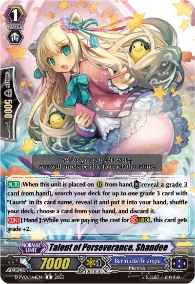Talent of Perseverance, Shandee (D-PV01/144EN) [D-PV01: History Collection] | Pegasus Games WI