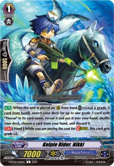 Kelpie Rider, Nikki (D-PV01/145EN) [D-PV01: History Collection] | Pegasus Games WI