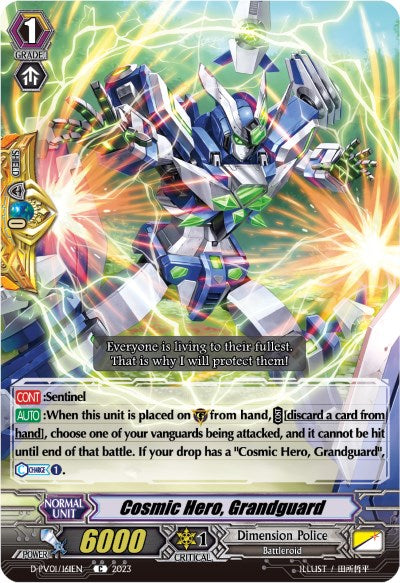 Cosmic Hero, Grandguard (D-PV01/161EN) [D-PV01: History Collection] | Pegasus Games WI