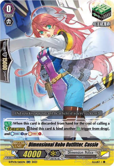 Dimensional Robo Outfitter, Cassie (D-PV01/065EN) [History Collection] | Pegasus Games WI