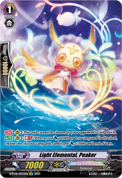 Light Elemental, Peaker (D-PV01/SP03EN) [D-PV01: History Collection] | Pegasus Games WI