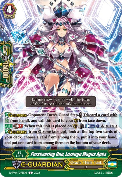 Persevering One, Lozenge Magus Apex (D-PV01/078EN) [D-PV01: History Collection] | Pegasus Games WI