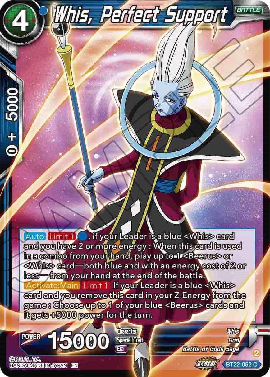 Whis, Perfect Support (BT22-052) [Critical Blow] | Pegasus Games WI