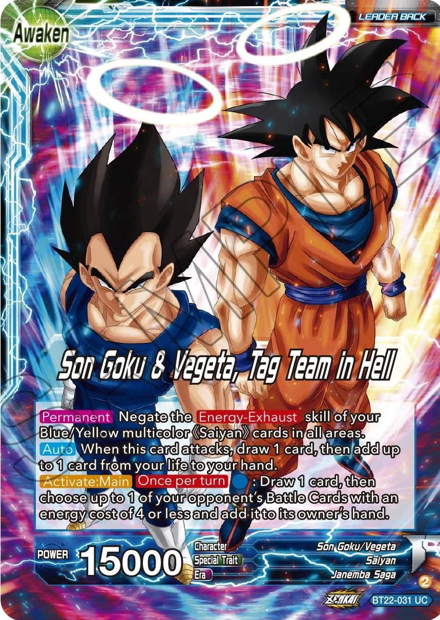 Son Goku // Son Goku & Vegeta, Tag Team in Hell (BT22-031) [Critical Blow] | Pegasus Games WI