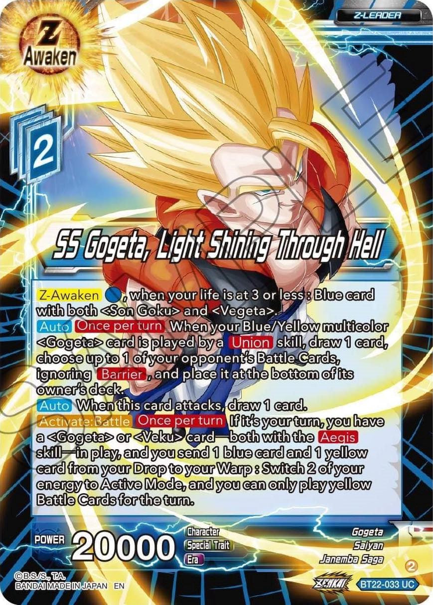 SS Gogeta, Light Shining Through Hell (BT22-033) [Critical Blow] | Pegasus Games WI