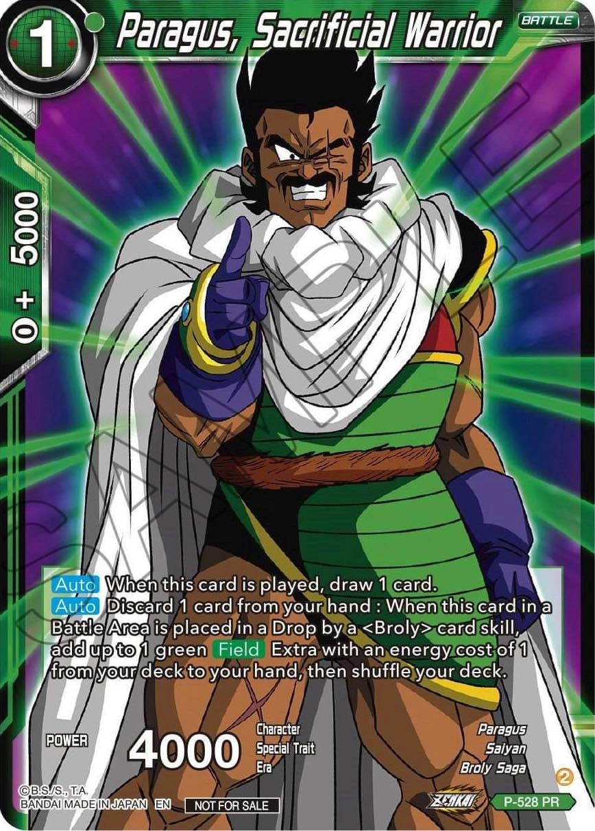 Paragus, Sacrificial Warrior (Zenkai Series Tournament Pack Vol.5) (P-528) [Tournament Promotion Cards] | Pegasus Games WI