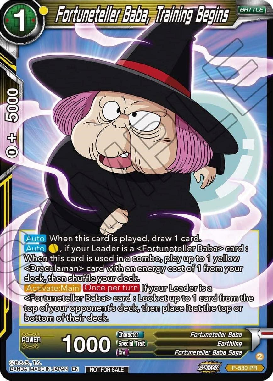 Fortuneteller Baba, Training Begins (Zenkai Series Tournament Pack Vol.5) (P-530) [Tournament Promotion Cards] | Pegasus Games WI