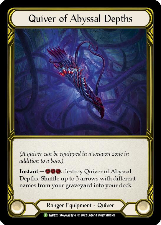 Quiver of Abyssal Depths (Golden) [FAB126] (Promo)  Cold Foil | Pegasus Games WI