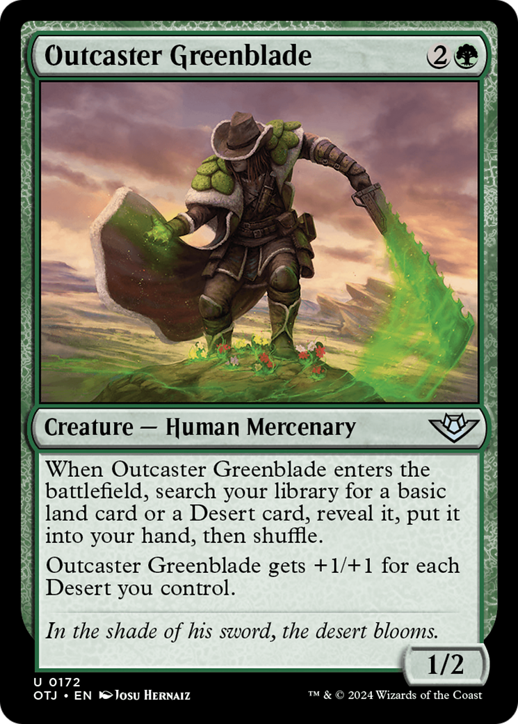 Outcaster Greenblade [Outlaws of Thunder Junction] | Pegasus Games WI