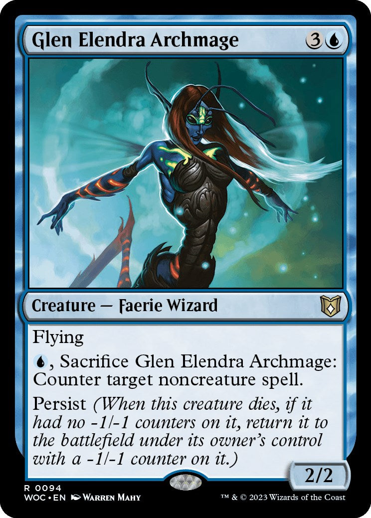 Glen Elendra Archmage [Wilds of Eldraine Commander] | Pegasus Games WI