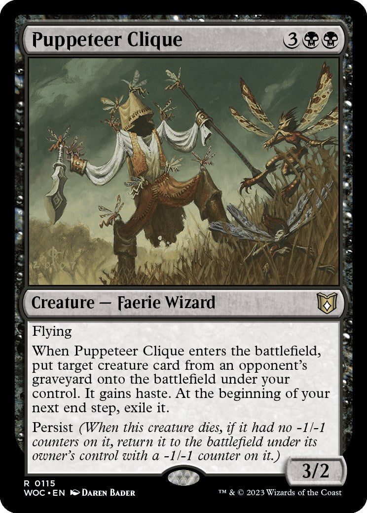 Puppeteer Clique [Wilds of Eldraine Commander] | Pegasus Games WI