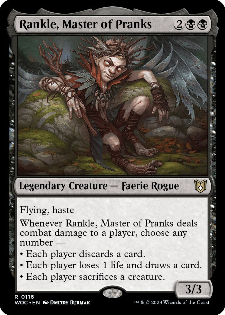 Rankle, Master of Pranks [Wilds of Eldraine Commander] | Pegasus Games WI