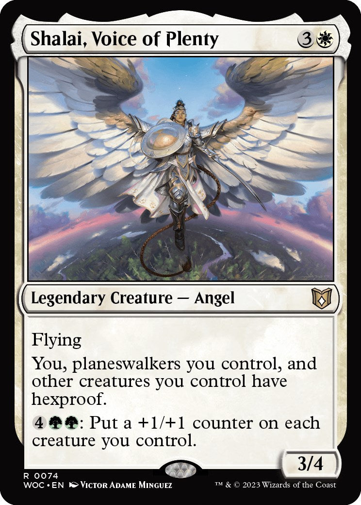 Shalai, Voice of Plenty [Wilds of Eldraine Commander] | Pegasus Games WI