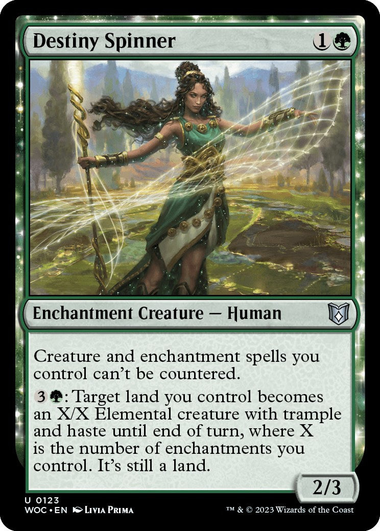 Destiny Spinner [Wilds of Eldraine Commander] | Pegasus Games WI