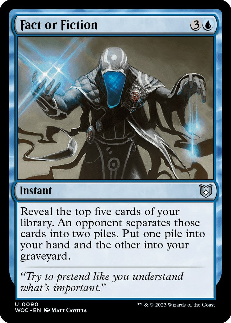 Fact or Fiction [Wilds of Eldraine Commander] | Pegasus Games WI