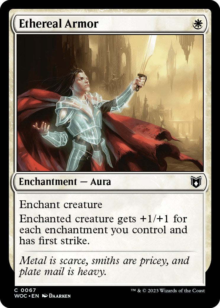 Ethereal Armor [Wilds of Eldraine Commander] | Pegasus Games WI