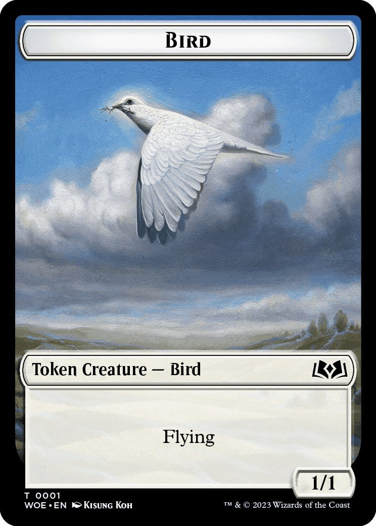 Bird Token [Wilds of Eldraine Tokens] | Pegasus Games WI